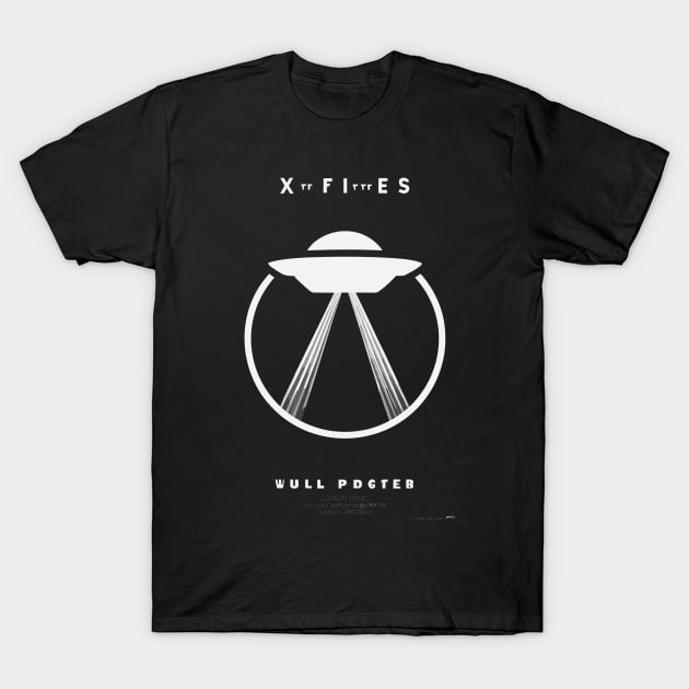 retro ufo files T-Shirt by Kingrocker Clothing